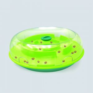 Juguete inteligente para perro en forma de Bowl de color verde
